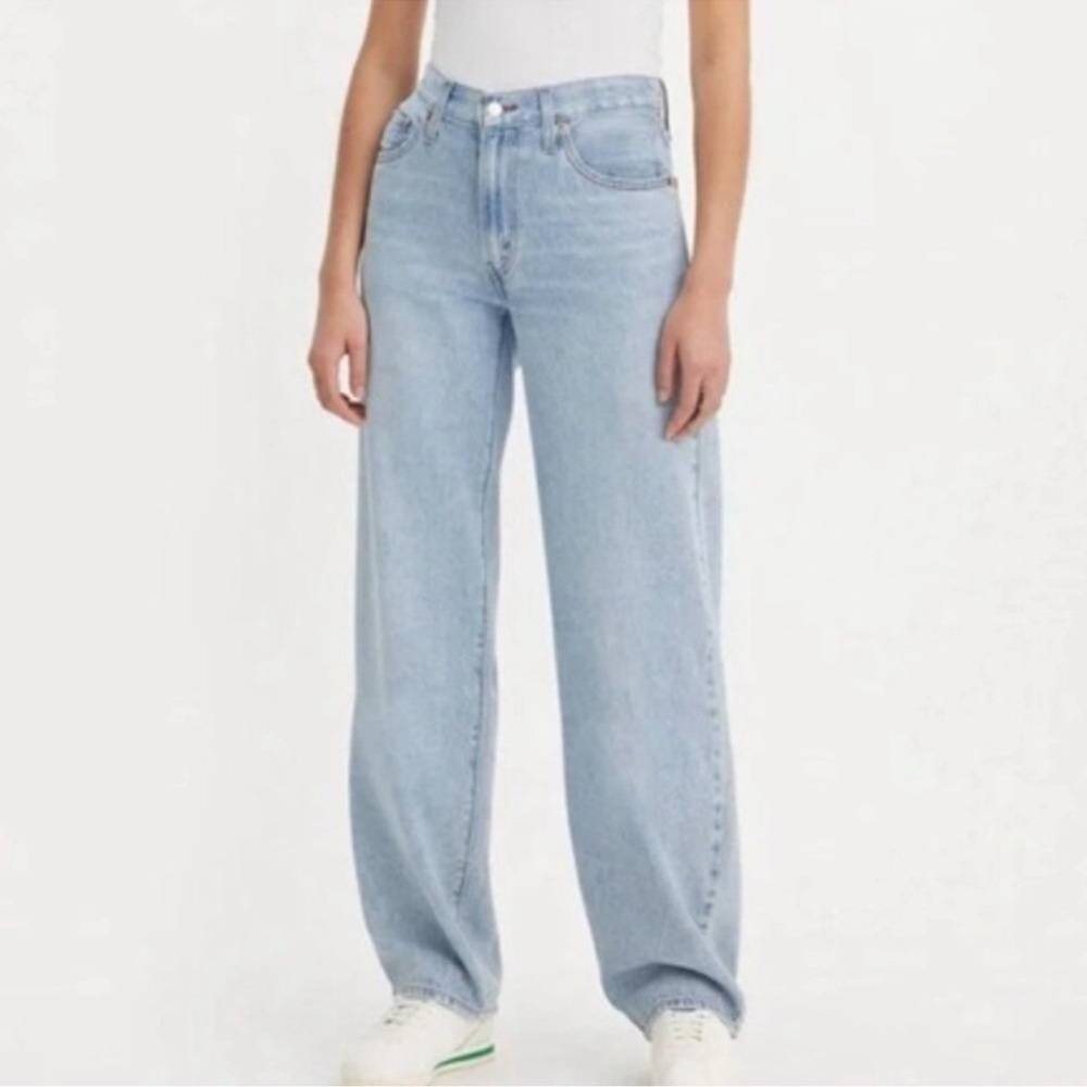 Levi's Light Blue Wide Leg Jeans